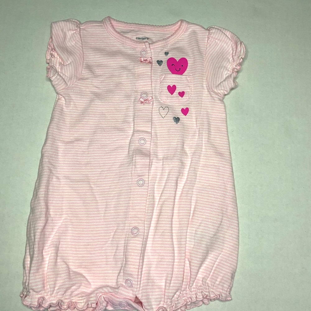 Baby girl pink romper